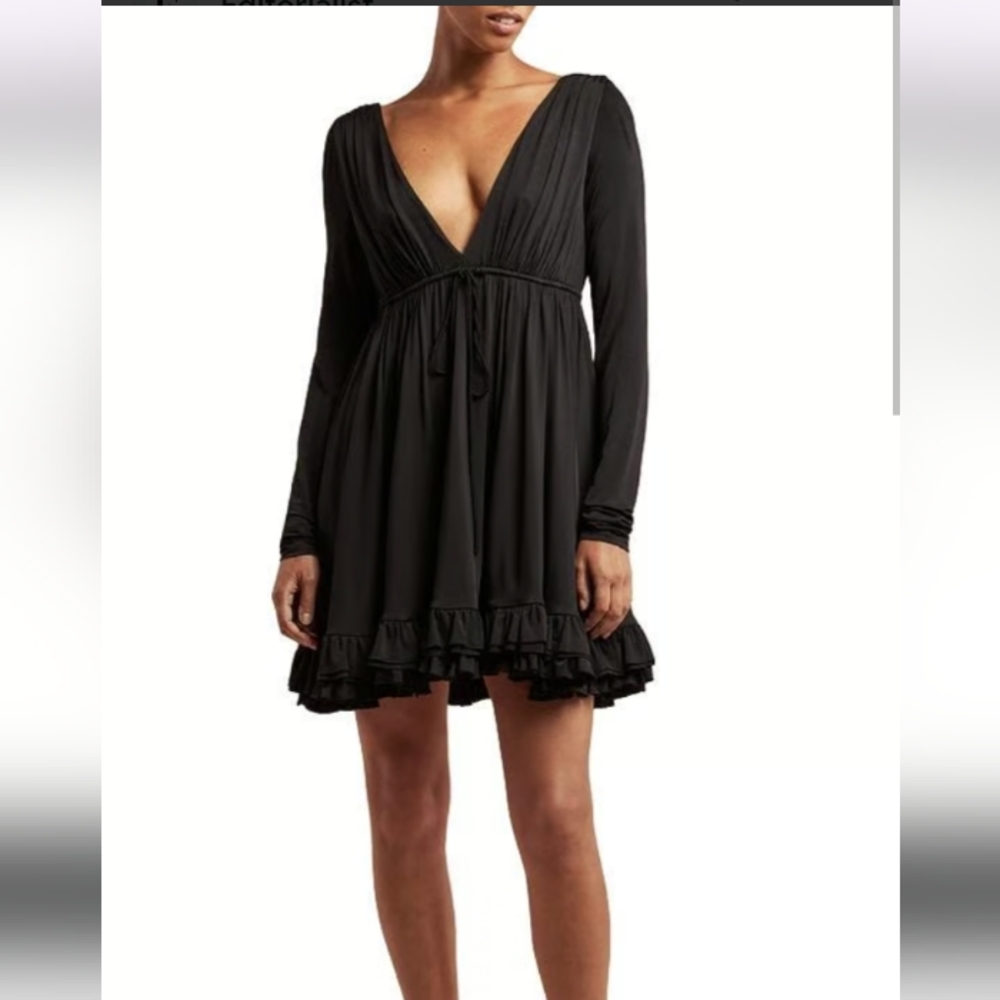 Rebecca Taylor Babydoll Long Sleeve Dress